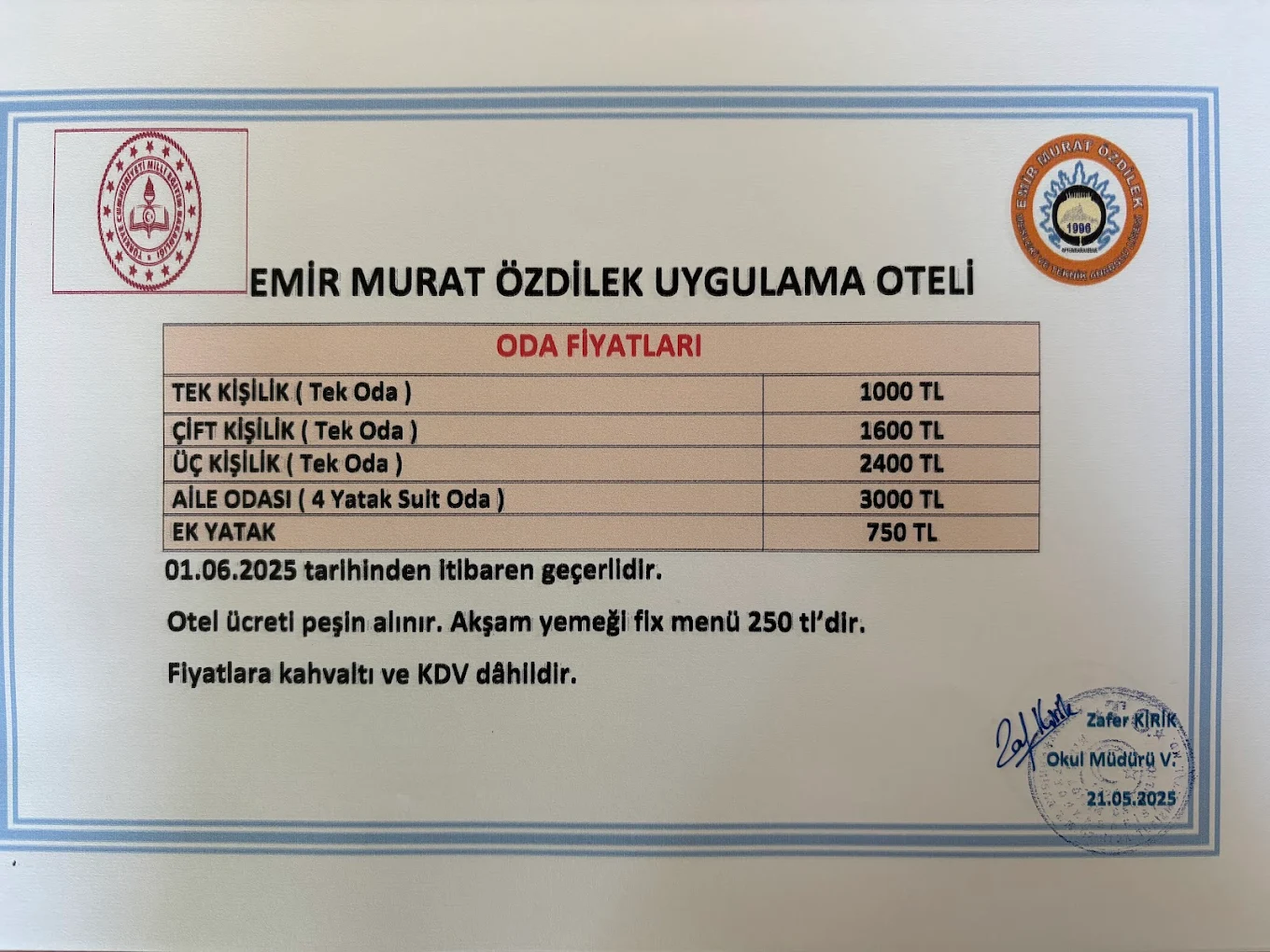 Emir Murat Özdilek Uygulama Oteli - Fotoğraf 5