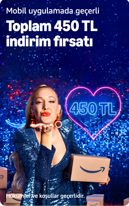 Amazon.com.tr'de 450 TL İndirim Fırsatı