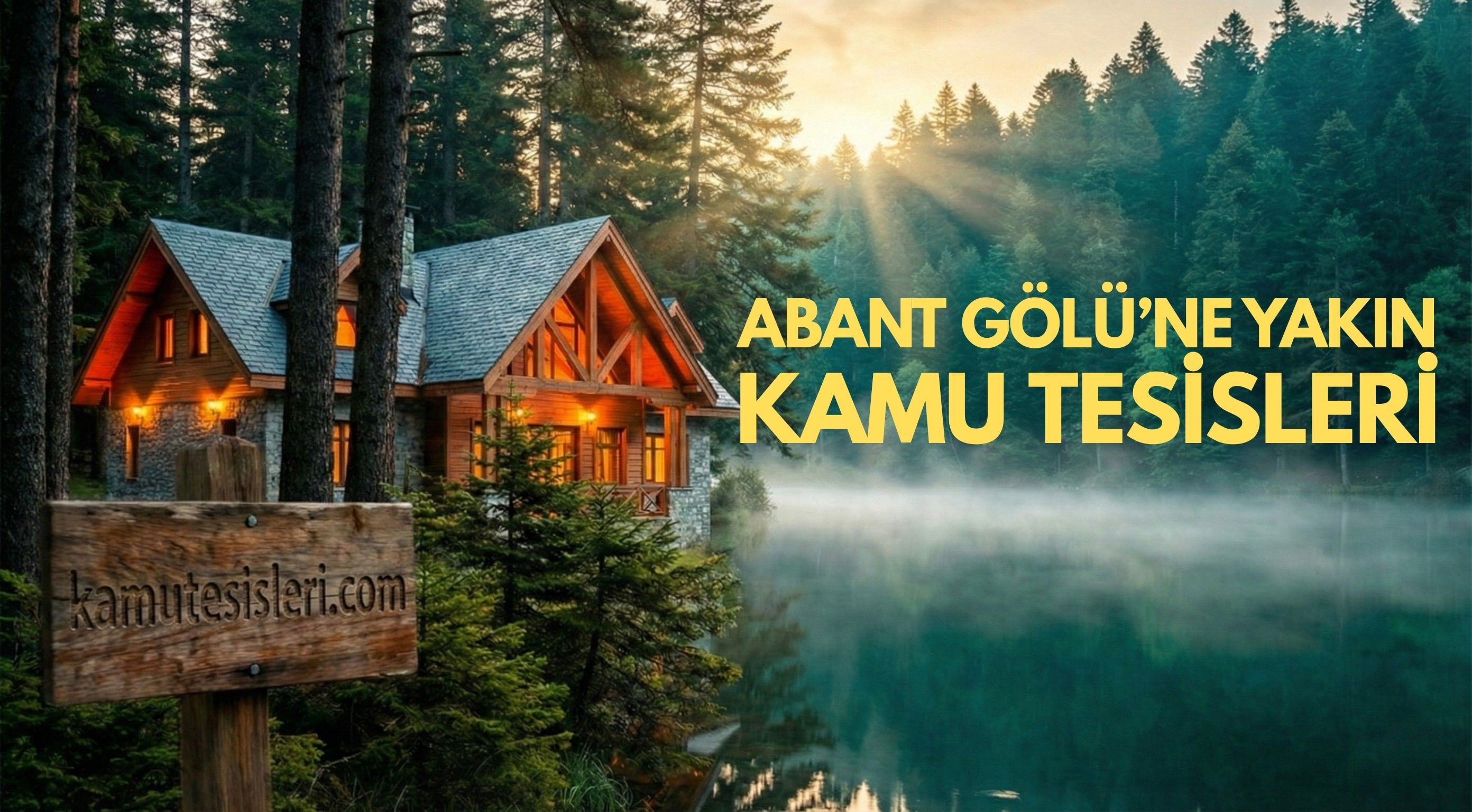 Bolu Abant Gölü'ne Yakın Kamu Tesisleri